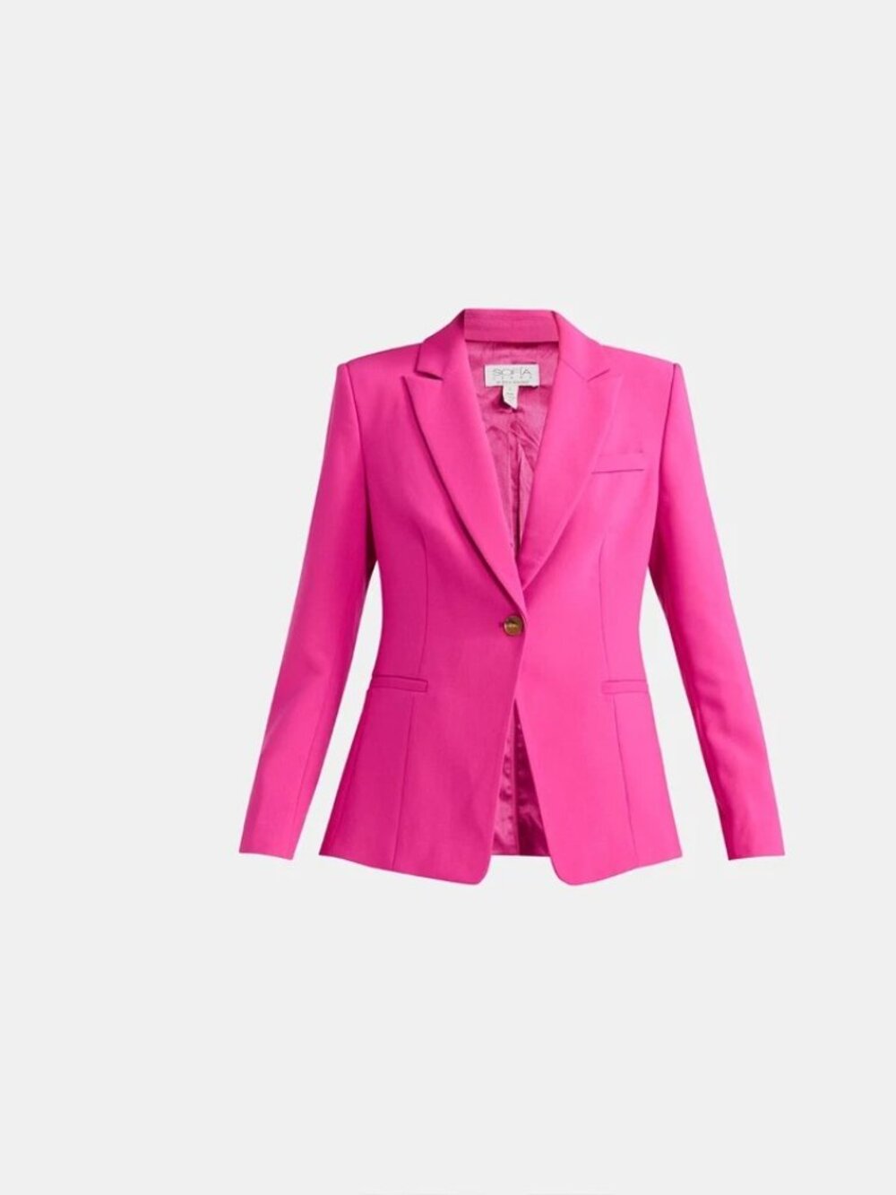 Sofia Jeans Women's Twill Single Breasted Blazer Size XS Pink